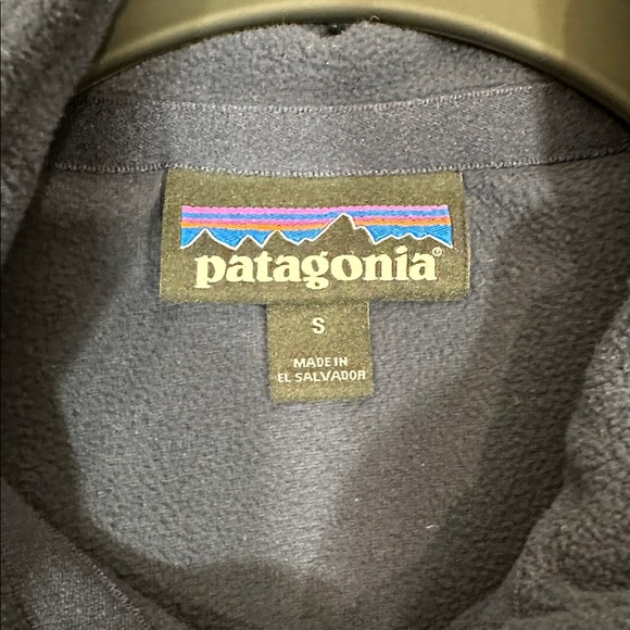 Patagonia Navy Blue Micro D 1/4 Zip Women Sweater Fleece Pullover Size Small - Picture 6 of 7